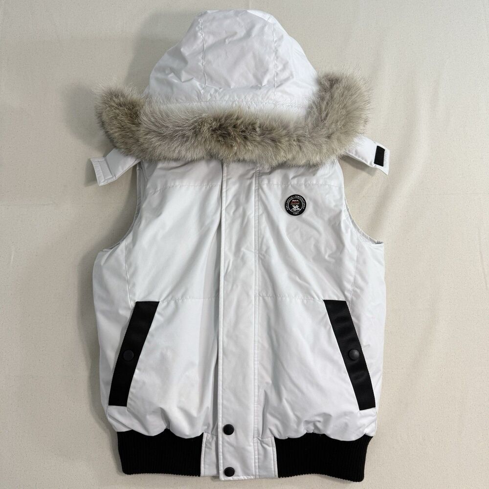 Triple F.A.T. Goose Huntley Women's Goose Down Vest Size Large White